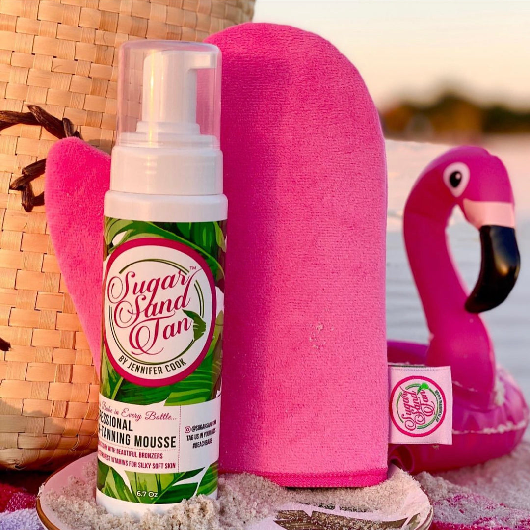 Pink Flamingo and Sugar Sand Tan Professional Self-Tanning Mousse